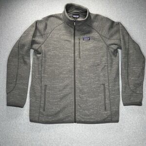 Patagonia Better Sweater Mens 2XL XXL Gray Full Zip Fleece Long Sleeve